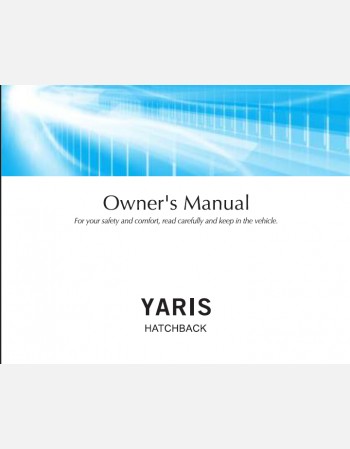 toyota yaris 2024 owners manual